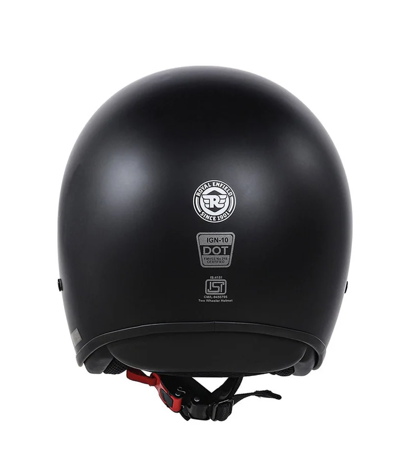 Casco Demi Jett Royal Enfield Aviator Nero
