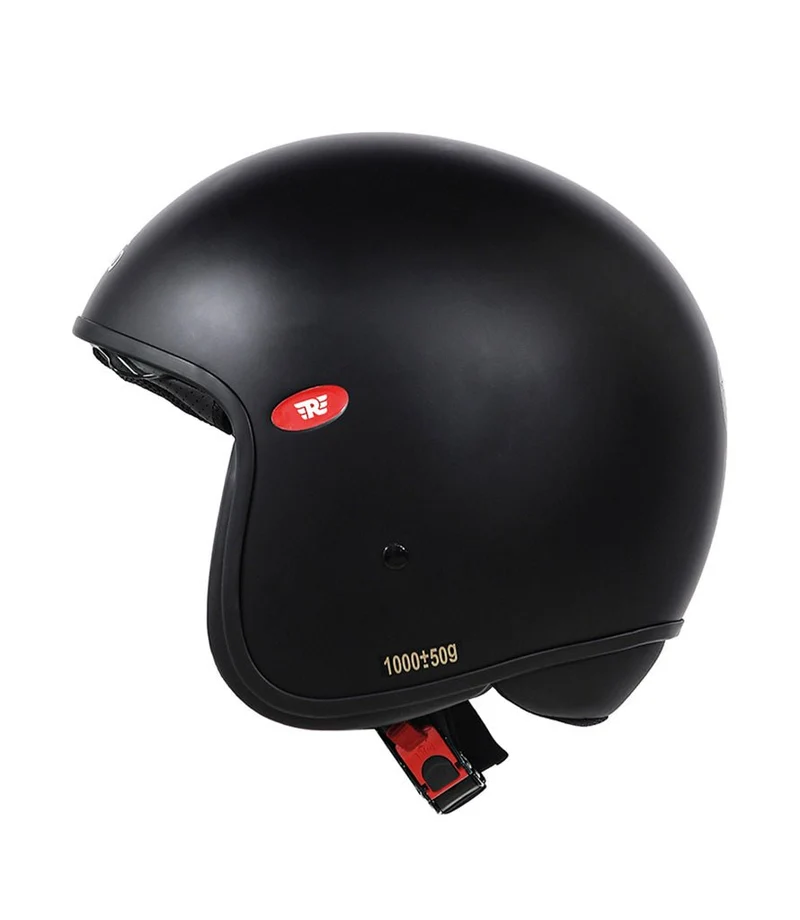Casco Demi Jett Royal Enfield Aviator Nero