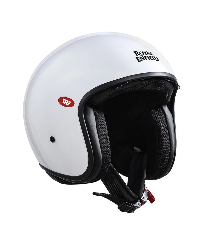 Casco Demi Jett Royal Enfield Aviator Bianco