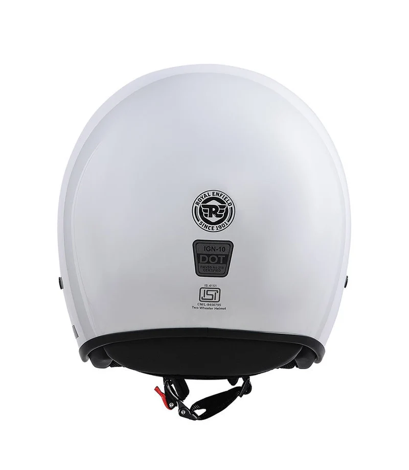 Casco Demi Jett Royal Enfield Aviator Bianco