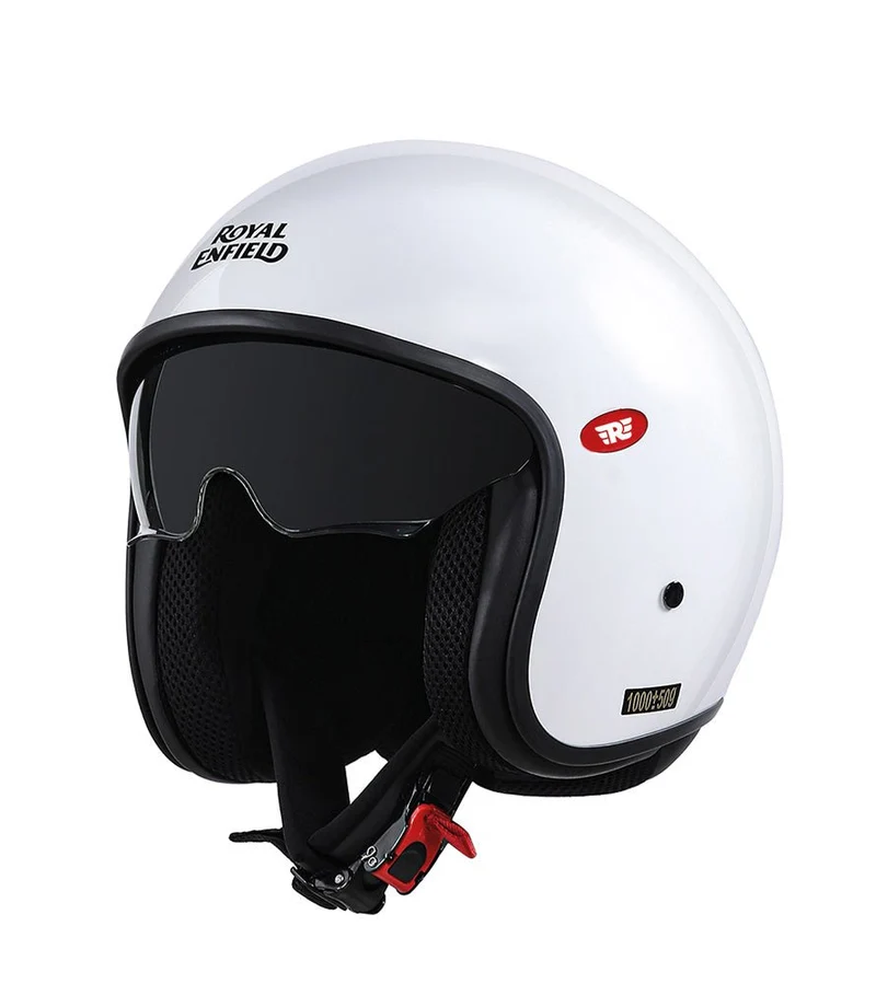 Casco Demi Jett Royal Enfield Aviator Bianco