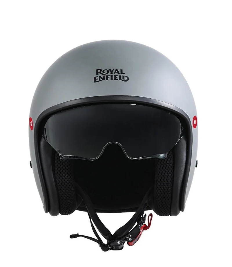 Casco Demi Jett Royal Enfield Aviator Grigio