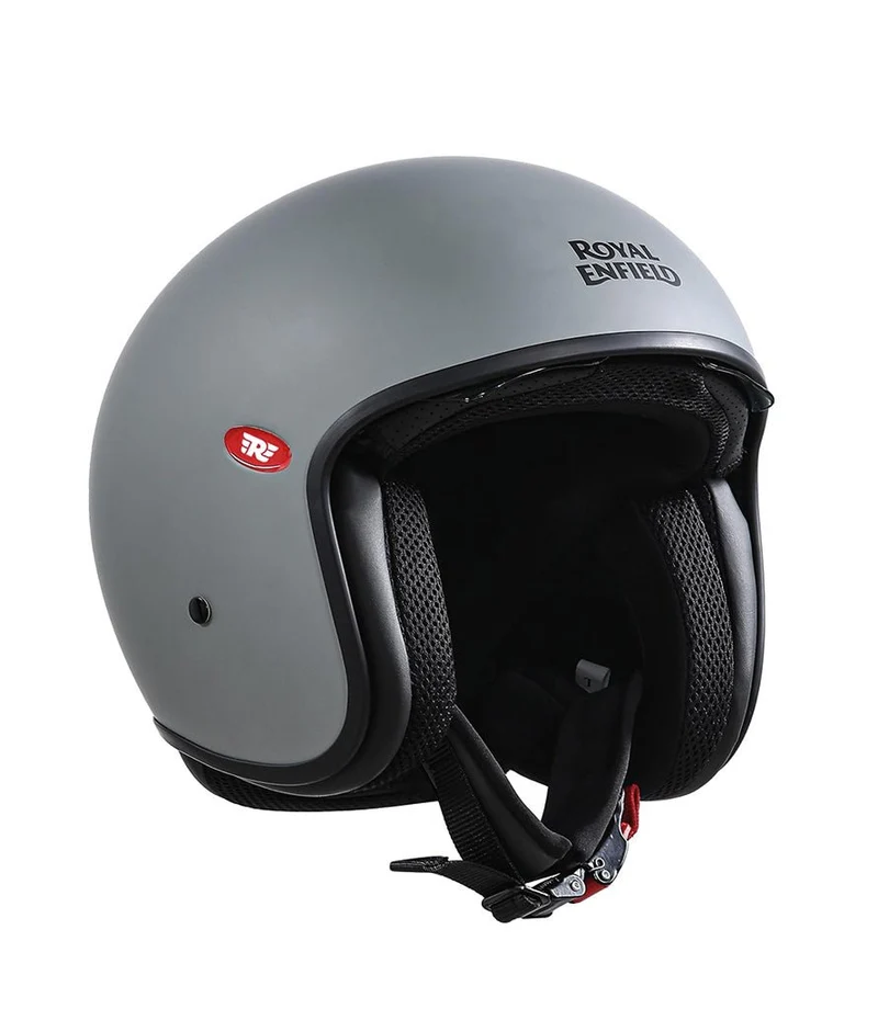 Casco Demi Jett Royal Enfield Aviator Grigio