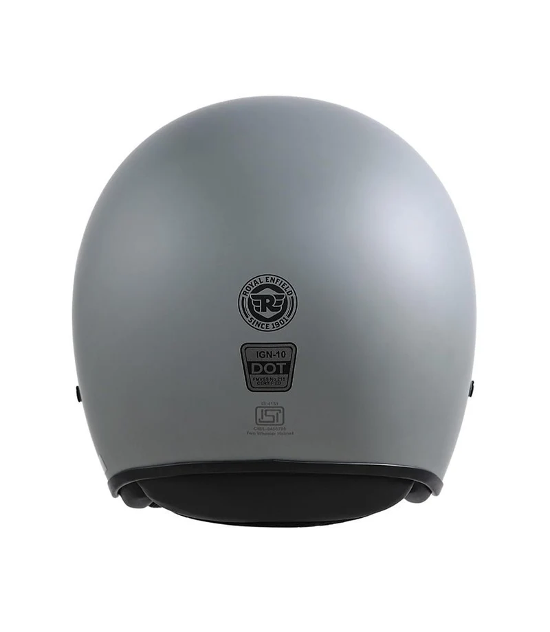Casco Demi Jett Royal Enfield Aviator Grigio