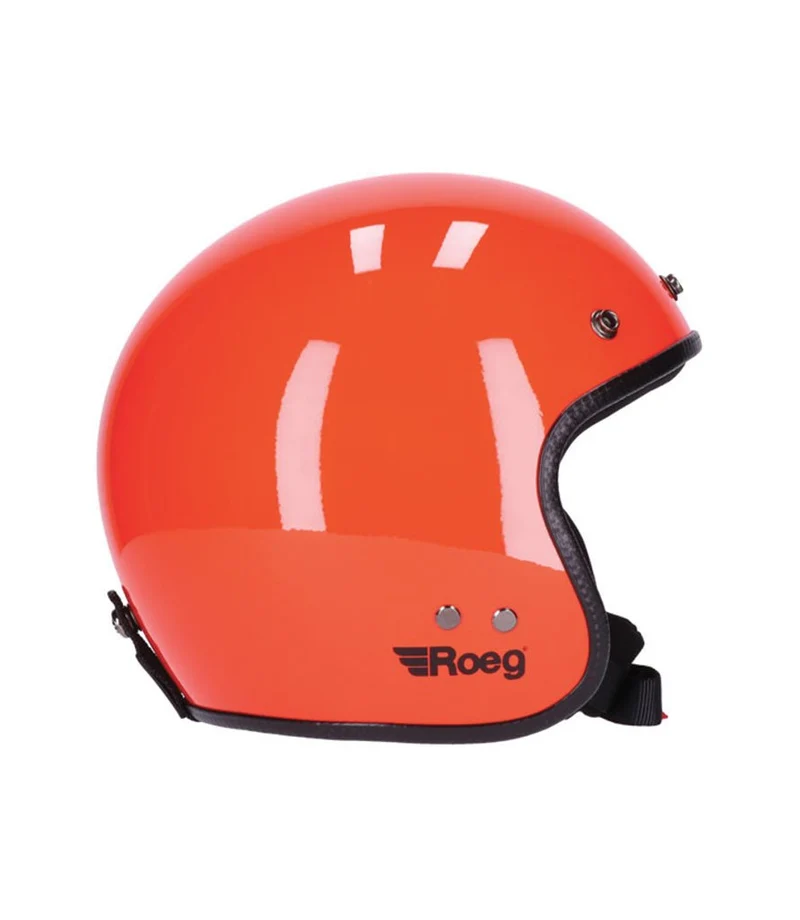 Casco Jet Vintage Rosso Roeg