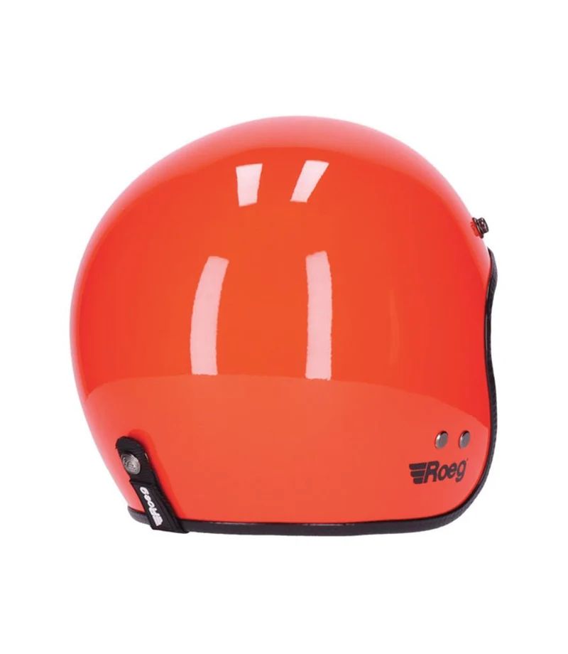 Casco Jet Vintage Rosso Roeg