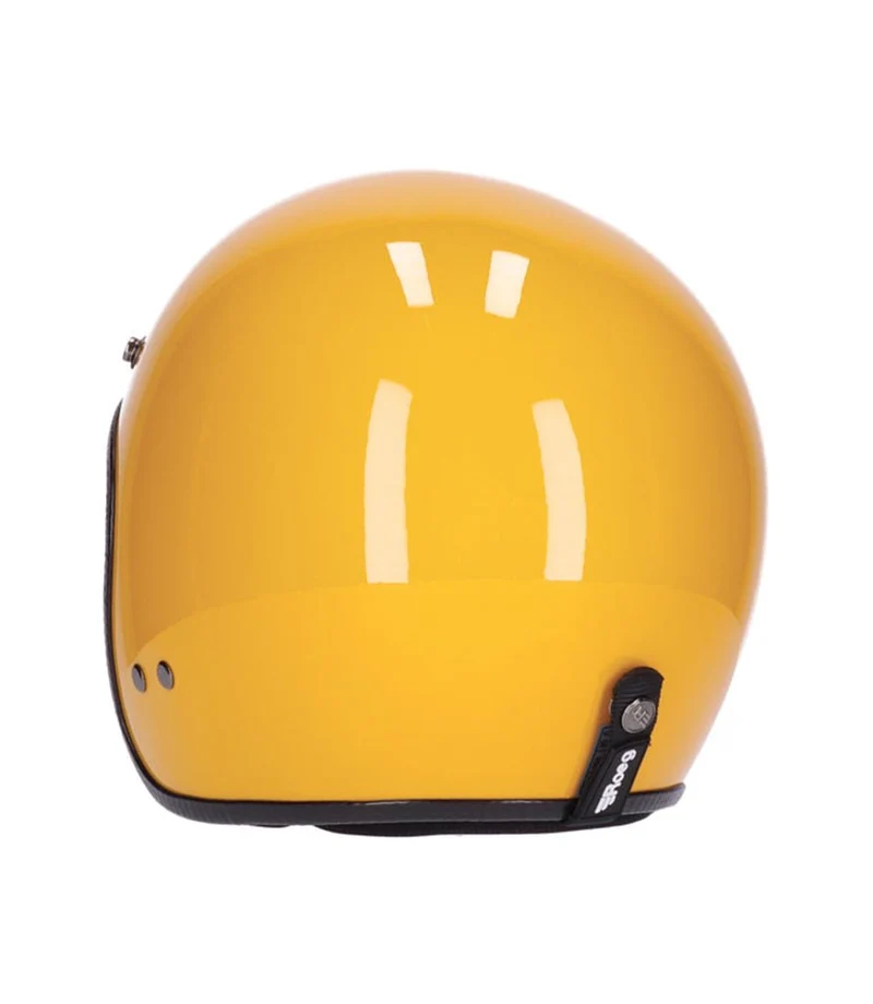 Casco Jet Vintage Giallo Roeg