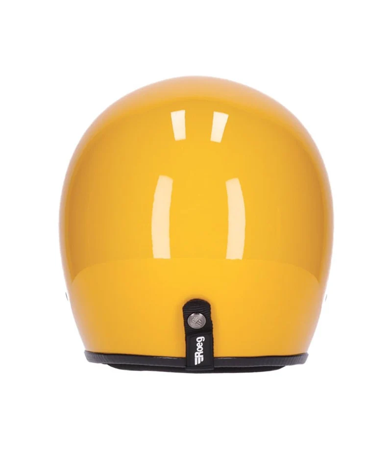 Casco Jet Vintage Giallo Roeg