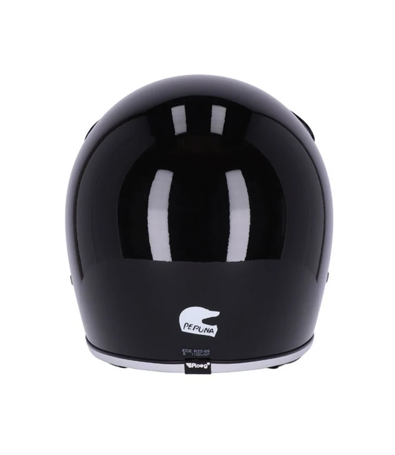 Casco Integrale Enduro Vintage Peruna 2.0 Nero Lucido
