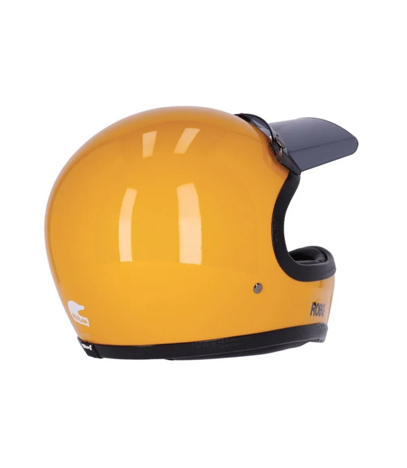 Casco Integrale Enduro Vintage Peruna 2.0 Giallo
