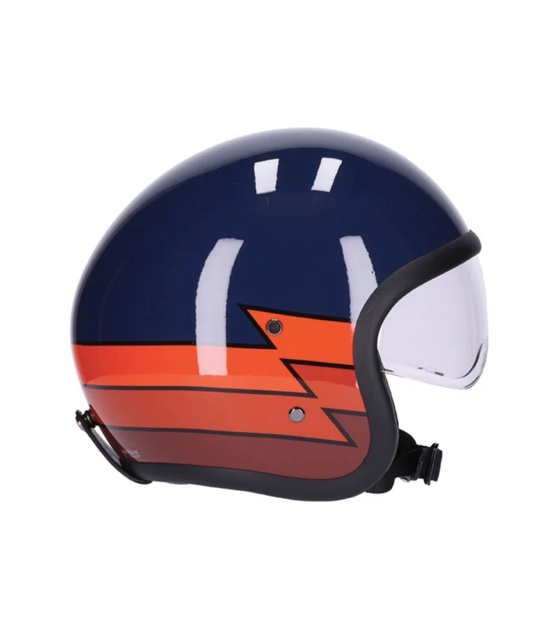 Casco Jet con Occhiali Roeg Sundown Blue Lightning