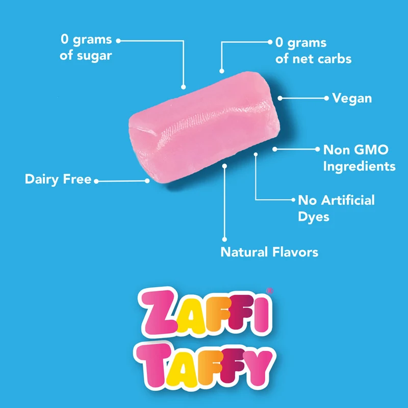Halloween Zaffi® Sugar Free Taffy Assorted Fruit 5oz Pouch