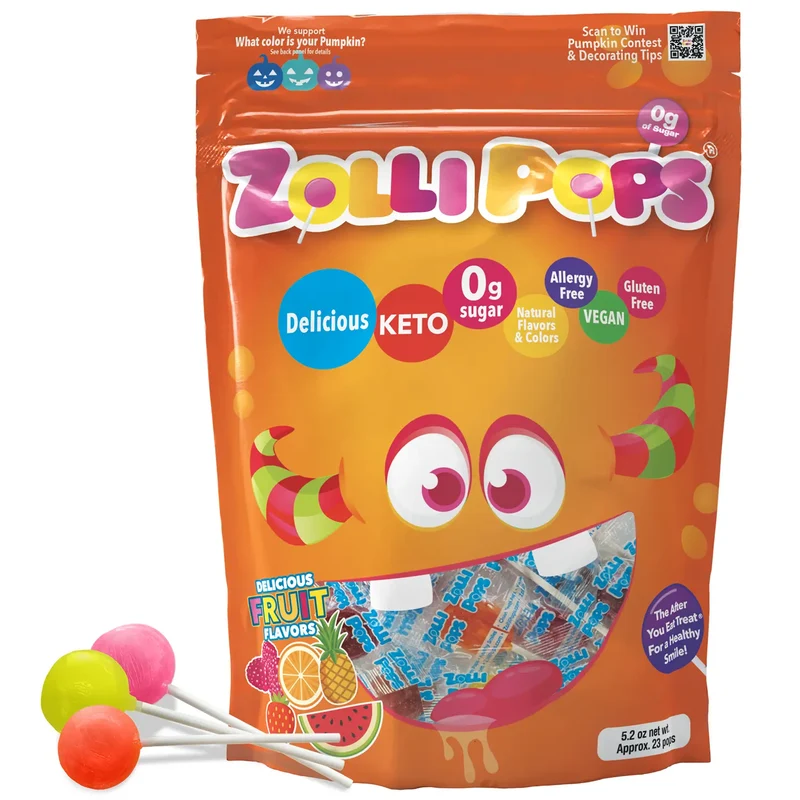 Halloween Zollipops® Sugar Free Lollipops Assorted Fruit 5.2oz