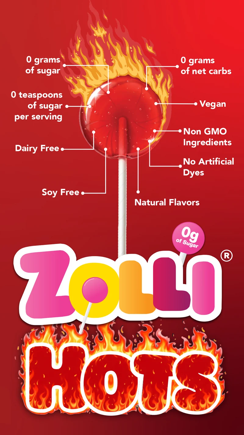 Zolli Hots - Zollipops Cinnamon 5.2 oz - Limited Edition Drop