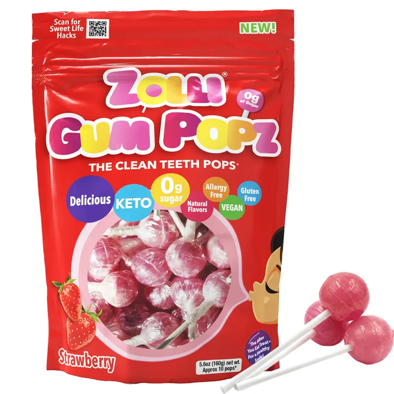 Zolli® Sugar Free Gum Pops 5.6oz Learning Batch #27