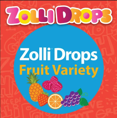 Zolli Drops Sugar-Free Hard Candy – Bulk Tooth-Friendly Candy with Xylitol, Assorted Fruit