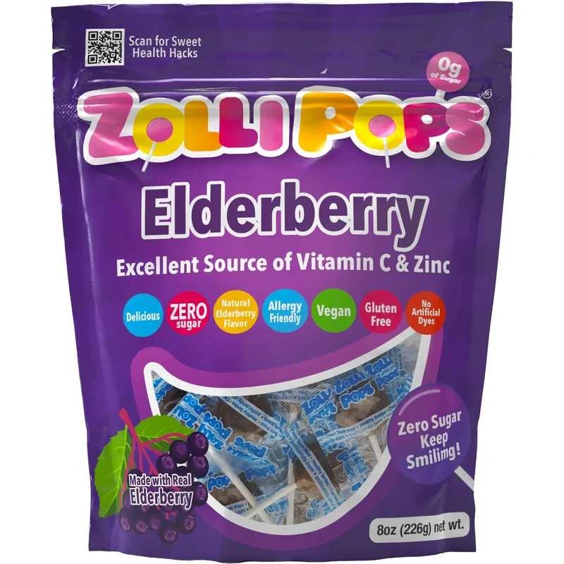 Zollipops Sugar Free Winter Wellness Treat Bundle - Vitamin C & Elderberry
