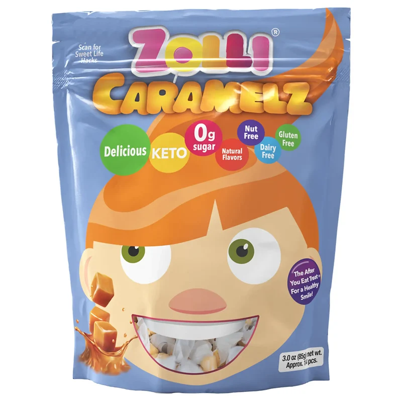 Zolli Candy Bundle - Sampler, Sugar-Free Candy Tooth-Friendly Candy Assortment, 4 Bags