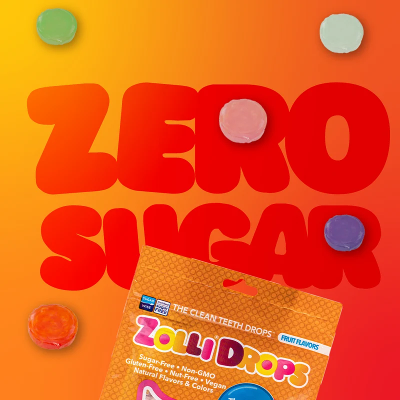Zolli Drops Sugar-Free Hard Candy – Tooth-Friendly Candy with Xylitol, Assorted Fruit