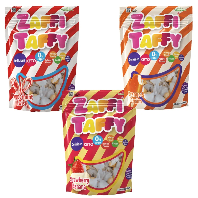Zolli Zaffi Sugar Free Taffy Flavor Bundle