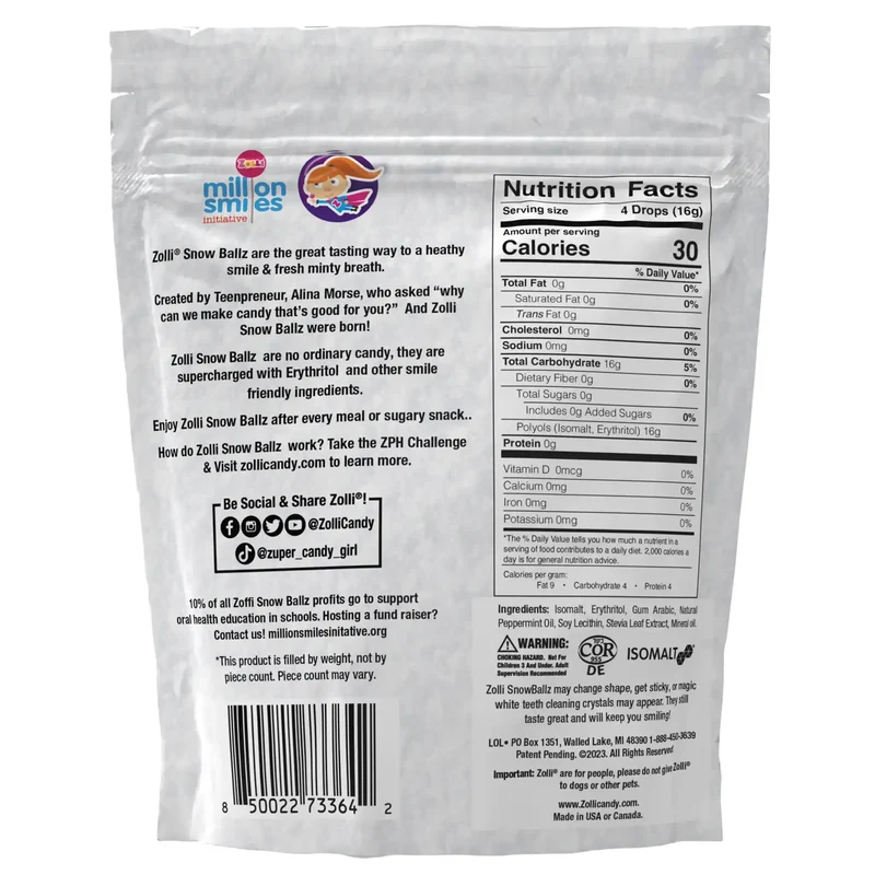 Zolli Sugar Free Peppermint Drops and Mints