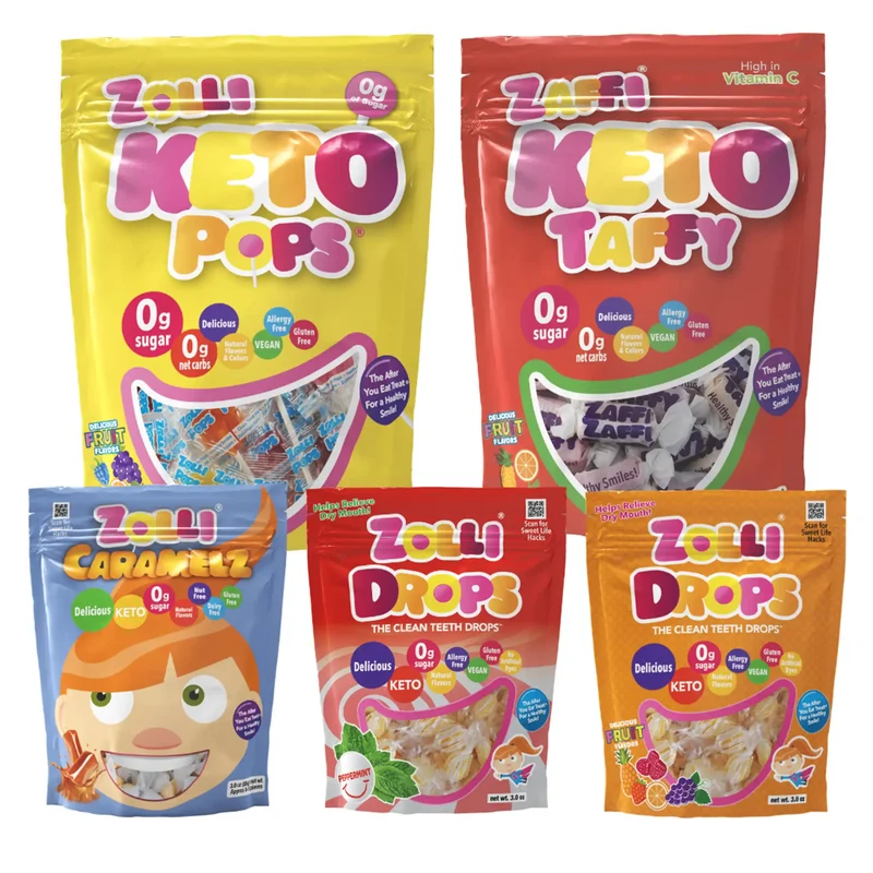 Zolli® Candy Sugar Free Keto Candy 5 Pack Bundle
