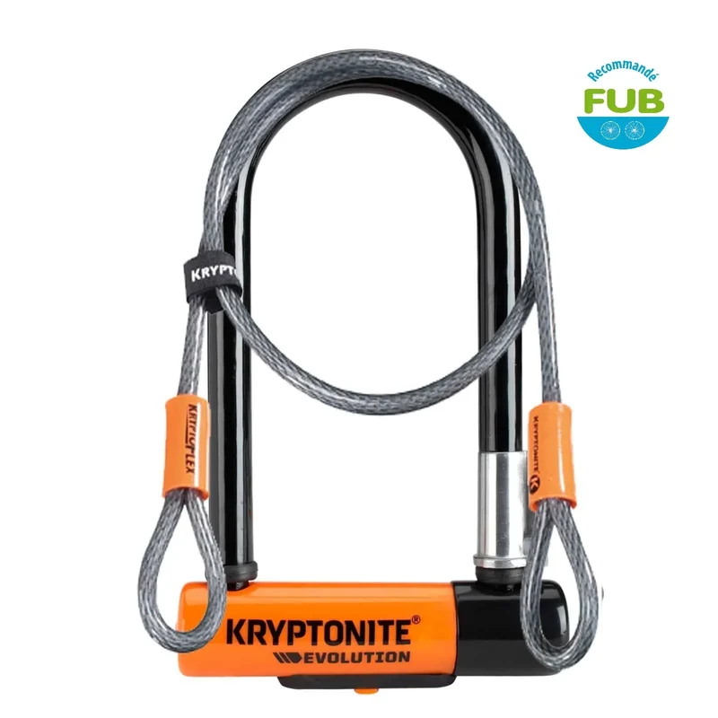 cadenas vélo KRYPTONITE U Evolution Mini 7 + Flex