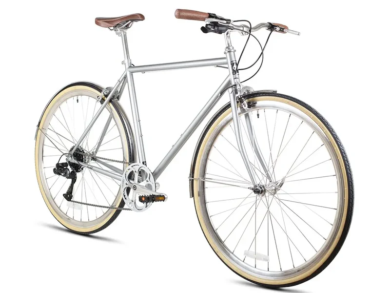 Vélo de ville 8 vitesses 6KU Odyssey -Argent Brandford