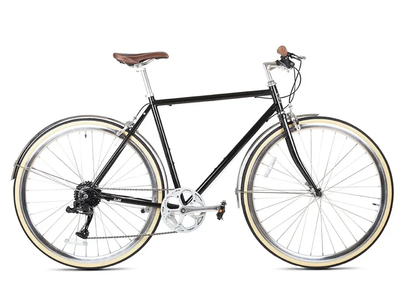 6KU Odyssey 8spd City Bike - Delano Black