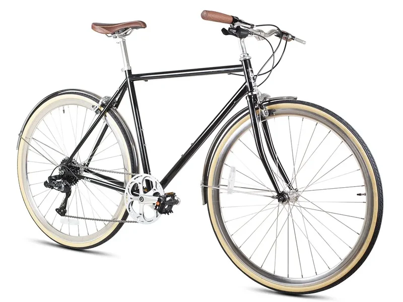 6KU Odyssey 8spd City Bike - Delano Black