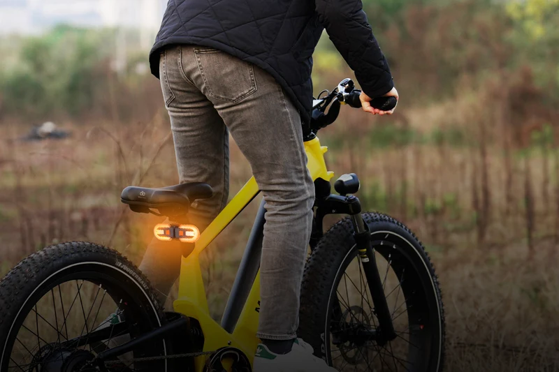 Bike Detachable Tail Light with Turn Signals Wireless Remote Control