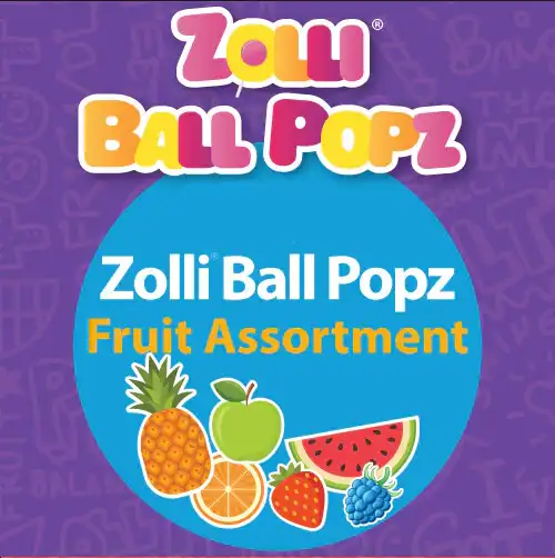 Zolli Ball Popz Sugar-Free Lollipops – Bulk Tooth-Friendly Candy, Assorted Fruit