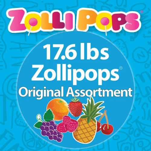 Bulk Zollipops® Sugar Free Lollipops Original Fruit Assorted (2 Sizes)