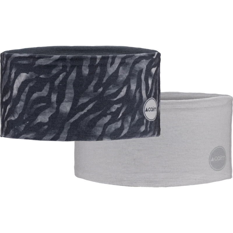 DUO MALAWI HEADBAND COAL ZEBRA
