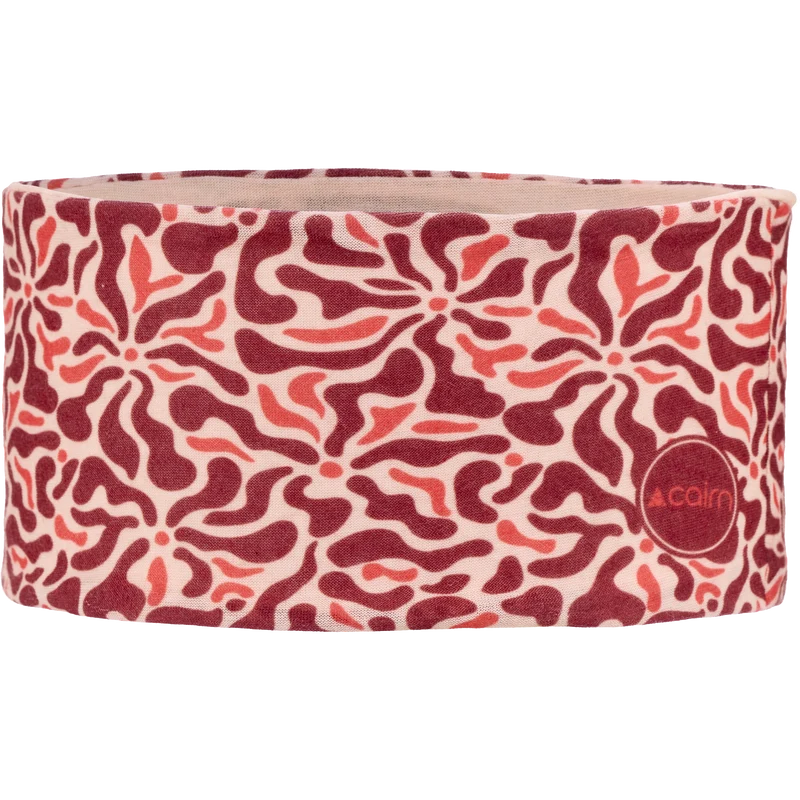 MALAWI HEADBAND BURGUNDY FLOWER