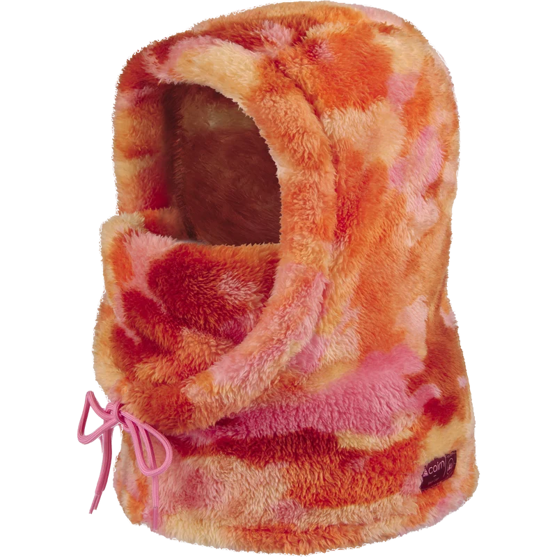 PLUSH BALACLAVA J PINK FLOWER