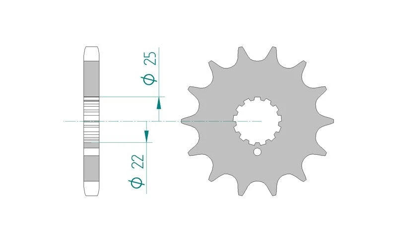 Kit chaîne AFAM Kawasaki Z 650 (Bâtons)