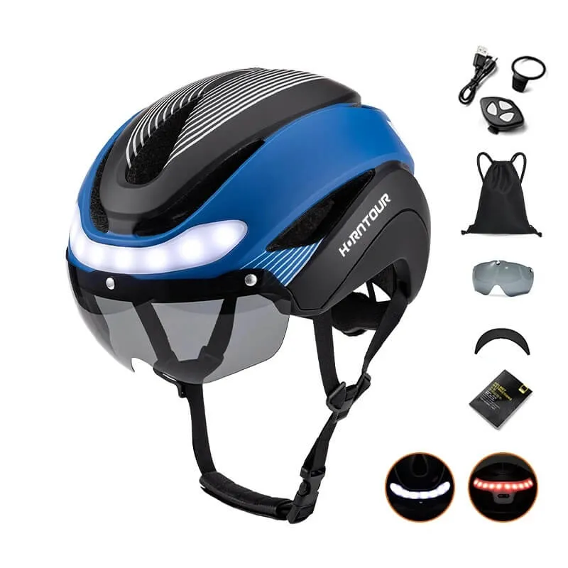 LumaGuard™ | Casque velo avec visière et éclairage avant et arrière pour une protection renforcée