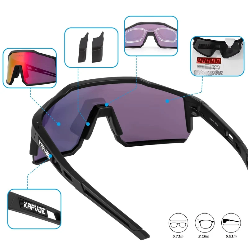 VeloVision™ | Lunette velo polarisée et anti-UV pour vision claire et confort durable