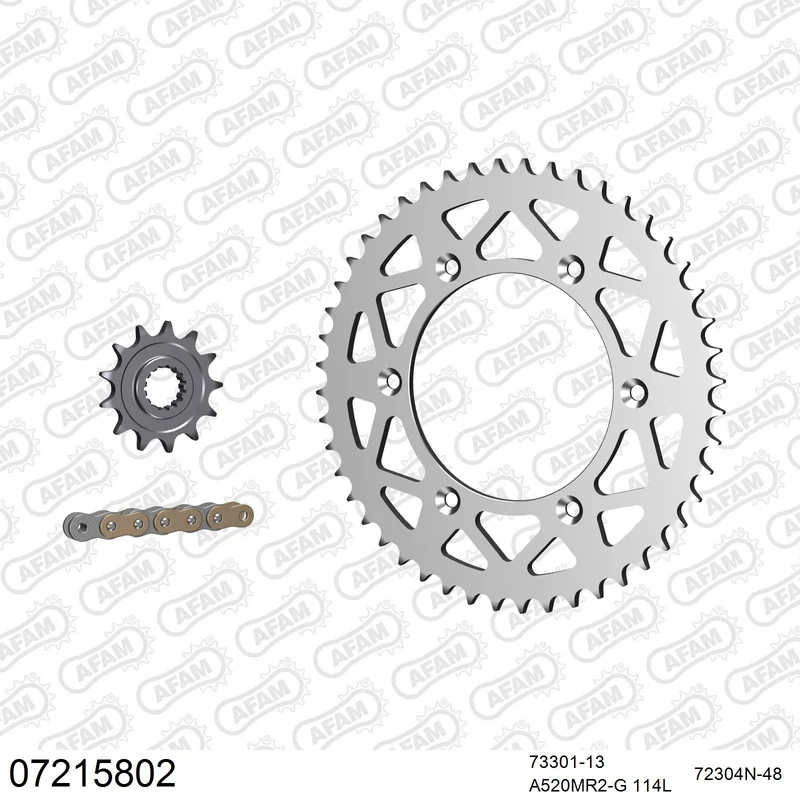 Kit chaîne AFAM aluminium KTM SX 150