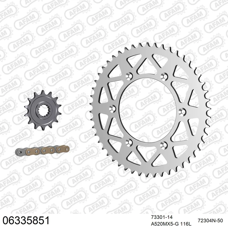Kit chaîne AFAM aluminium Husqvarna FC 350