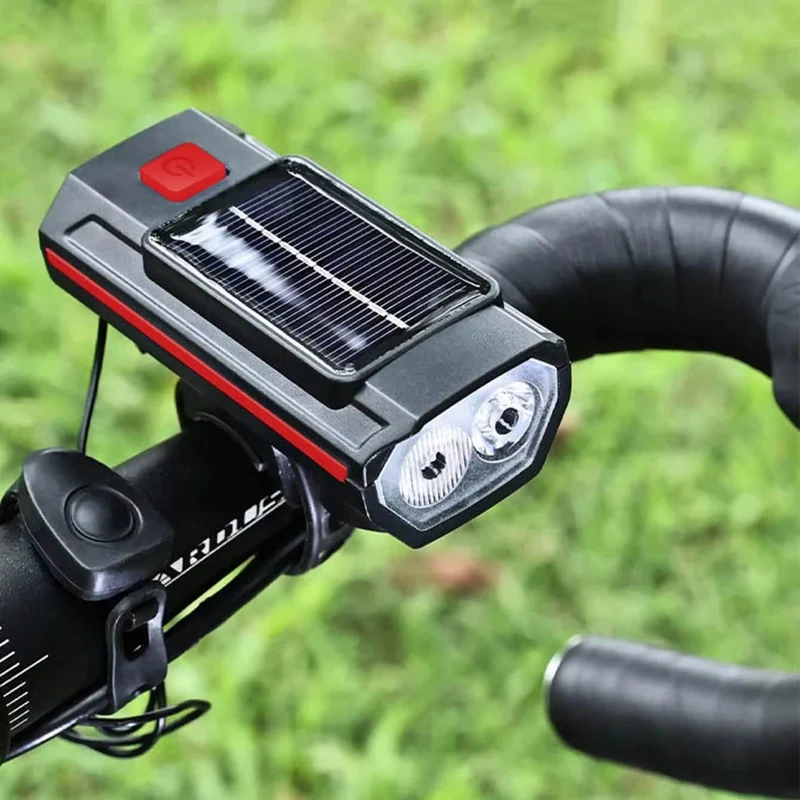 Nocto™ | Eclairage velo solaire avec klaxon intégré pour une autonomie longue durée