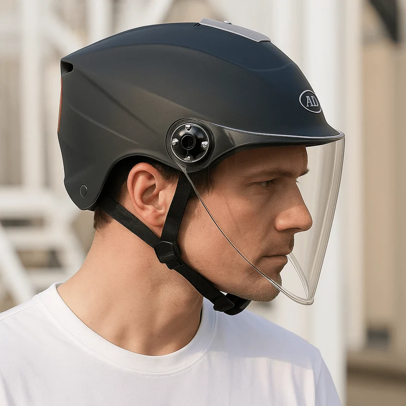 CityShell™ | Casque velo urbain 3 en 1 avec visière et lumière arrière