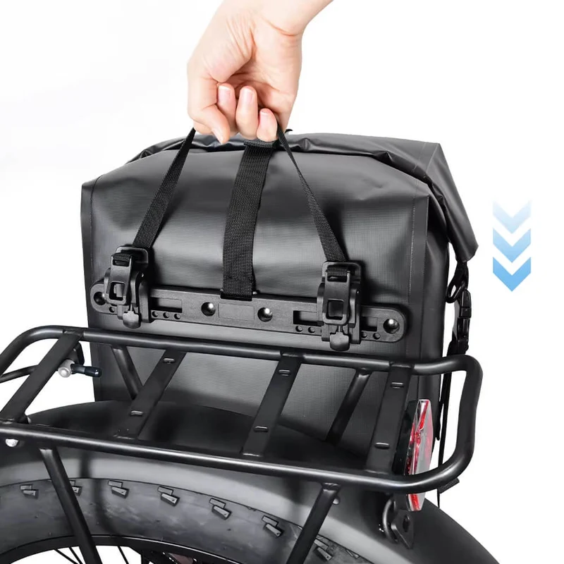 RoadVault™ | Sacoche velo porte bagage grande capacité extensible et multifonctionnelle 27L