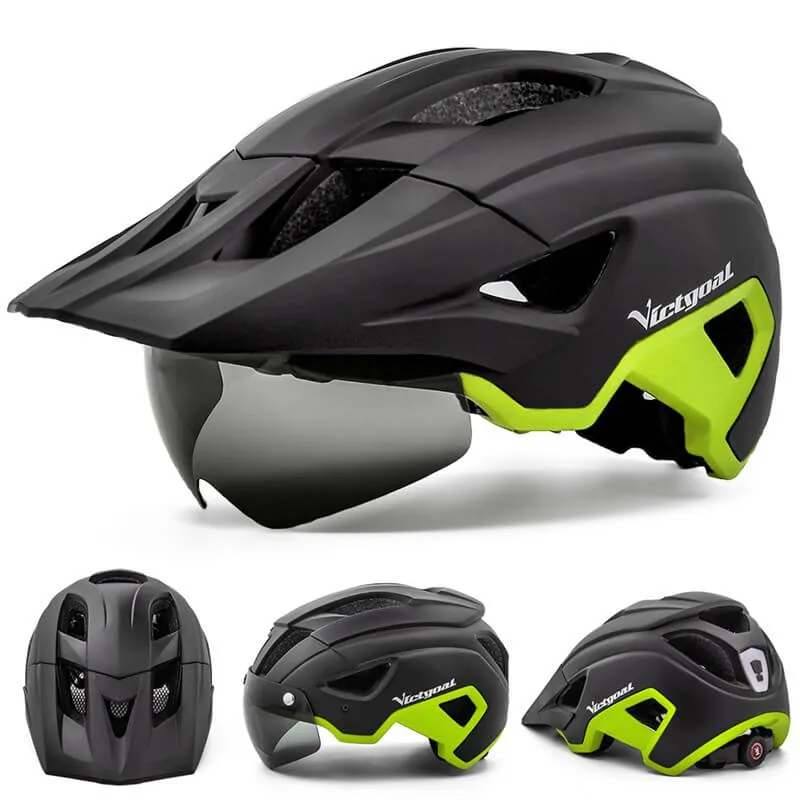 LinerStream™ | Casque velo avec éclairage arrière et lunettes magnétiques pour une sécurité complète