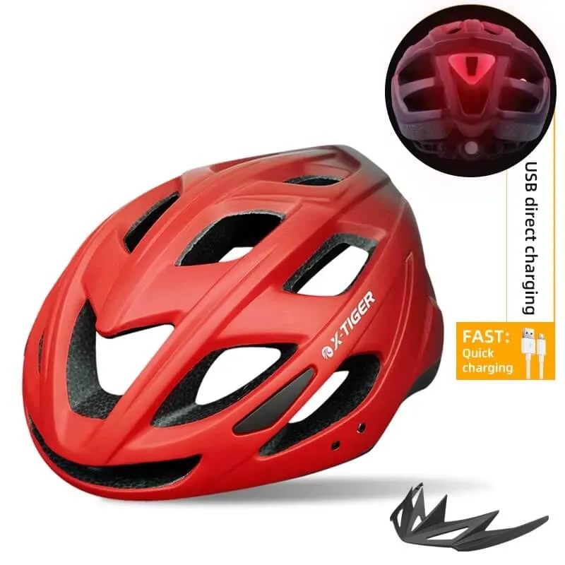 GlideTech™ | Casque velo avec éclairage arrière intégré et ventilation renforcée pour plus de sécurité