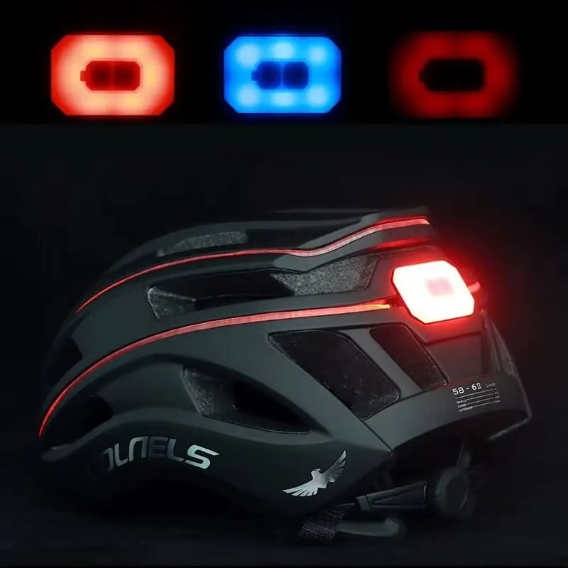 PeakShield™ | Casque velo avec lumière USB intégrée et coque résistante aux chocs pour une sécurité supérieure