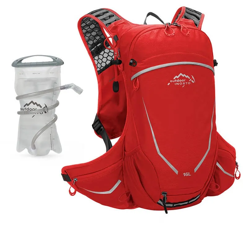 BackTrail™ | Sac a dos velo étanche et confortable 16L avec sac d'eau 2L