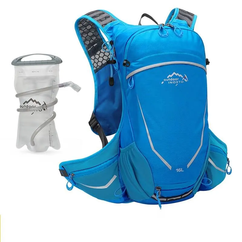 BackTrail™ | Sac a dos velo étanche et confortable 16L avec sac d'eau 2L