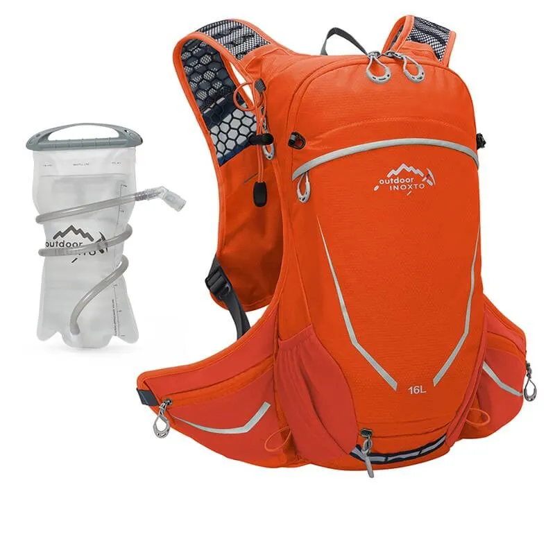 BackTrail™ | Sac a dos velo étanche et confortable 16L avec sac d'eau 2L